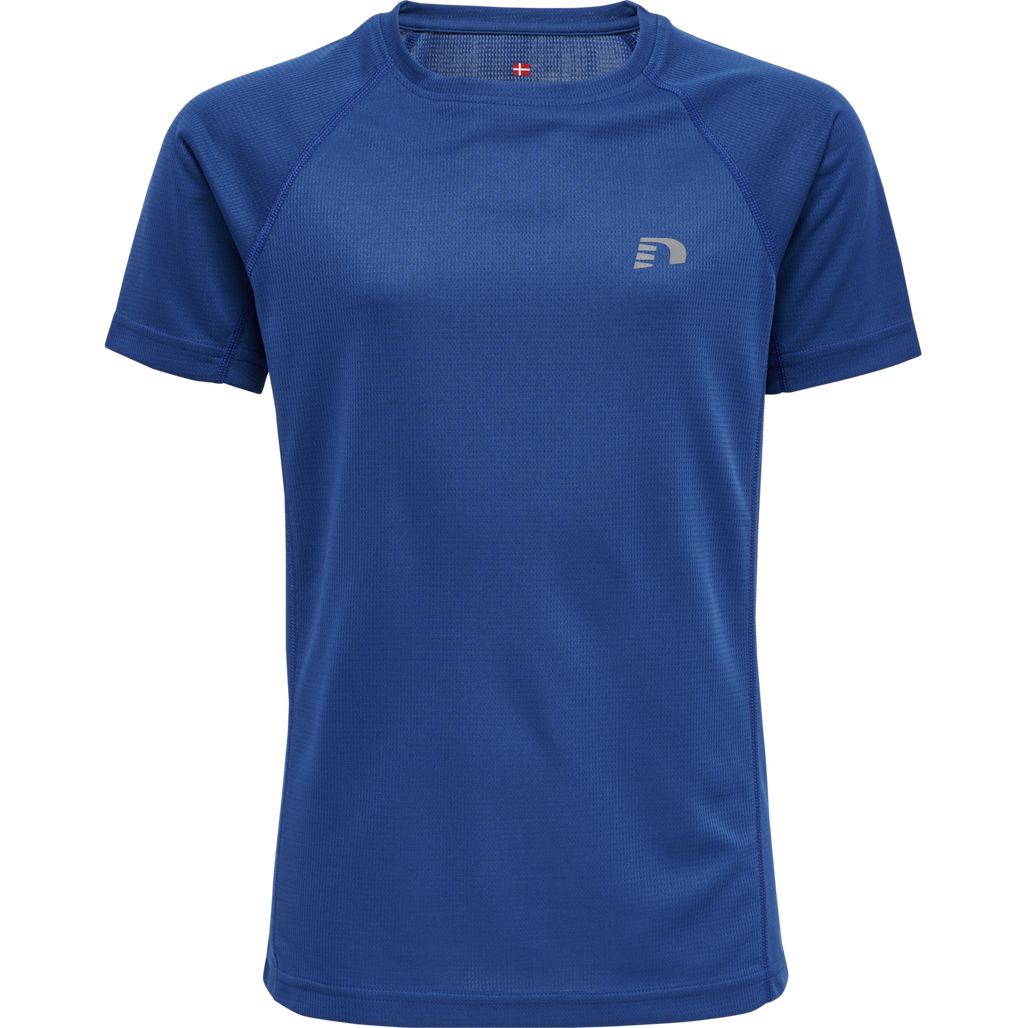 KIDS CORE RUNNING T-SHIRT S/S, TRUE BLUE, packshot