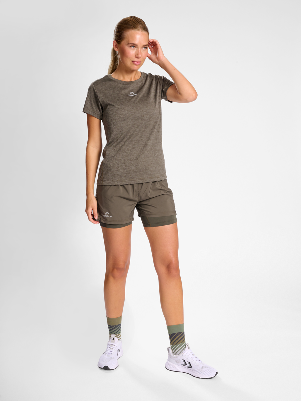 nwlPACE MELANGE TEE WOMAN, 1166, model