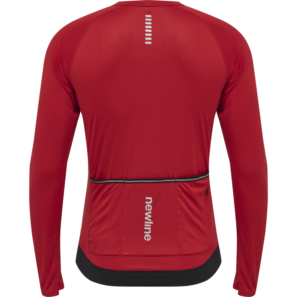 MENS CORE BIKE L/S JERSEY, TANGO RED, packshot
