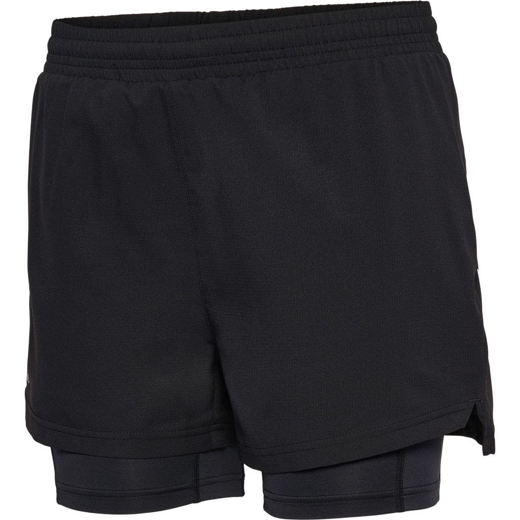 nwlDALLAS SHORTS 2IN1 WOMAN, BLACK, packshot