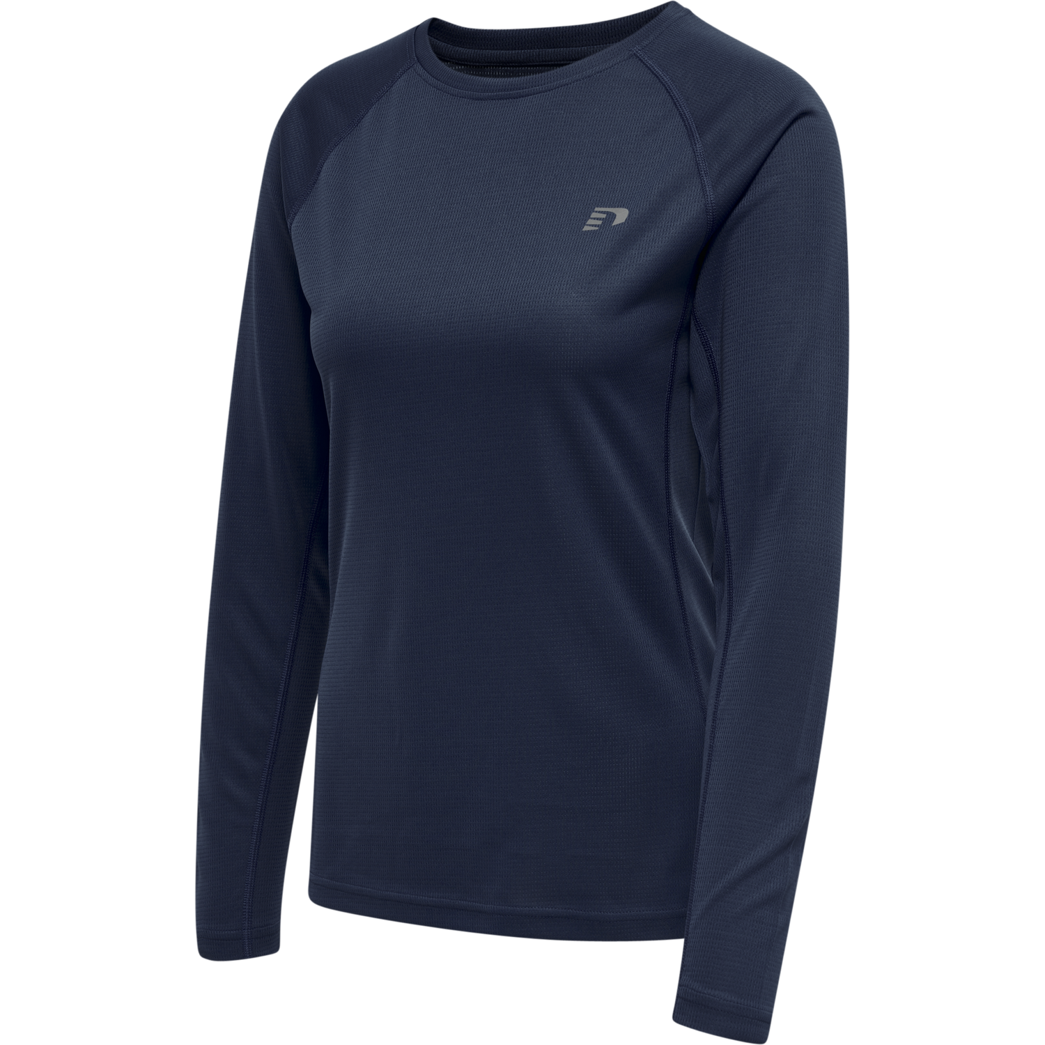 WOMEN CORE RUNNING T-SHIRT L/S, BLACK IRIS, packshot