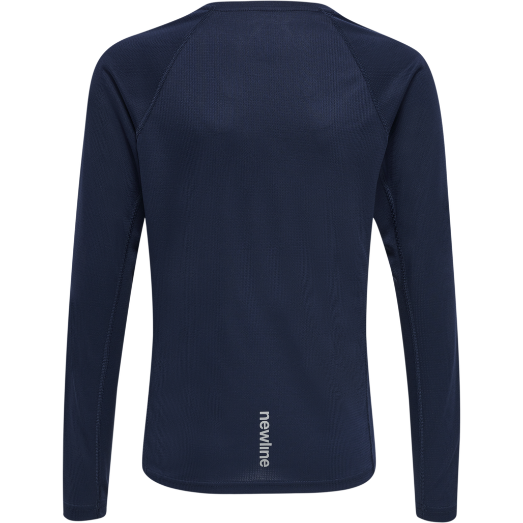KIDS CORE RUNNING T-SHIRT L/S, BLACK IRIS, packshot